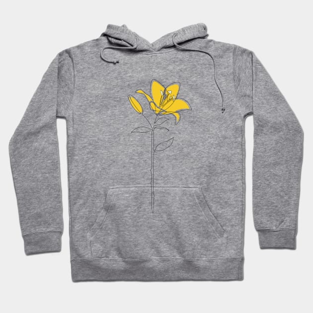 Mustard Lily Hoodie by Explicit Design